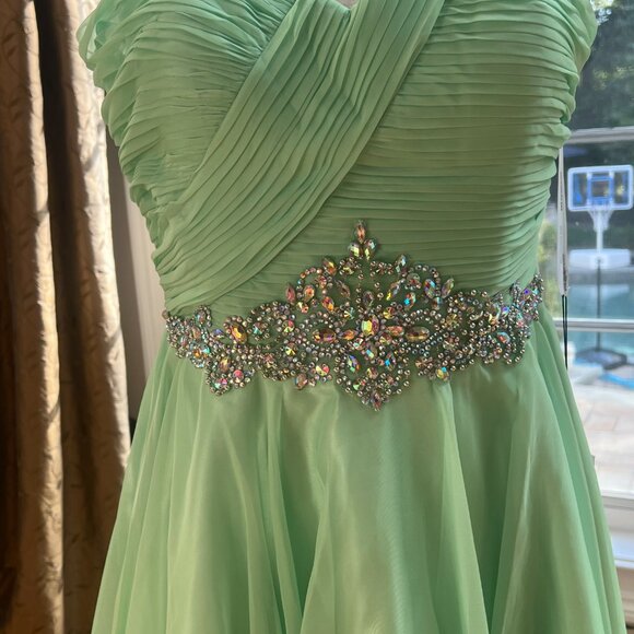 AlyceParis Mint Green Party dress size 12 - Picture 4 of 16